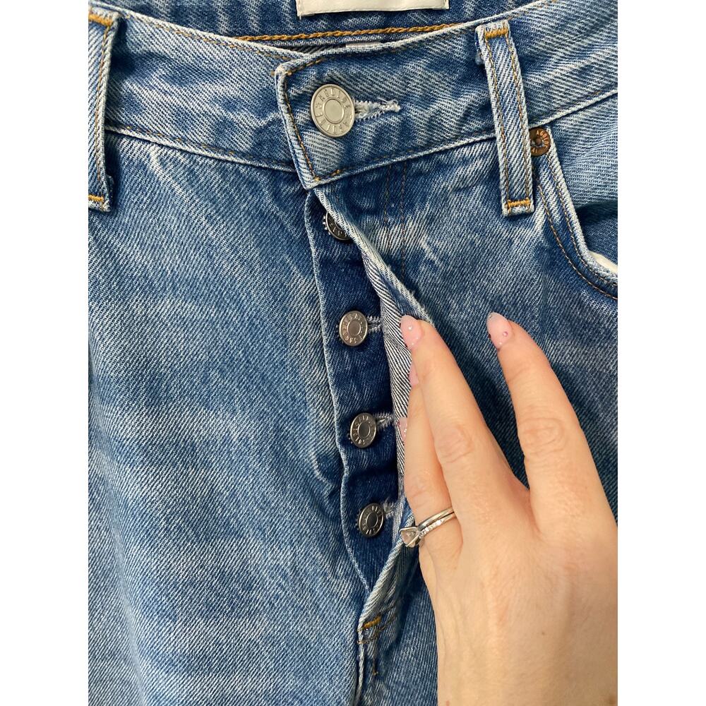 AGOLDE ’90s Crop Mid Rise Straight Button Fly Jeans Size 29 - Picture 4 of 5